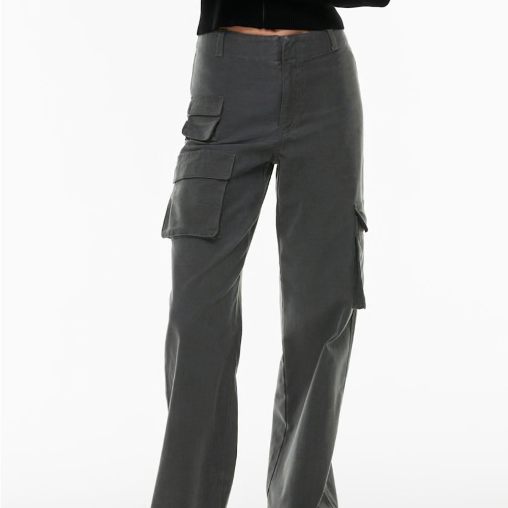 NWT Aritzia Tna "Picture" Cargo Pants Size 2 Dark Grey